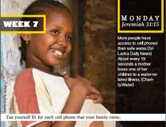 New Lenten calendar page