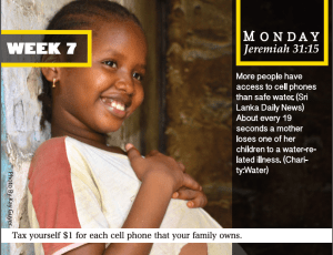 New Lenten calendar page